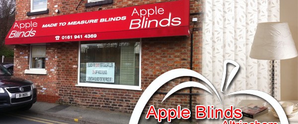 Location: Altrincham Town Centre Address: 2A New Street, Altrincham, Cheshire WA14 2QS Telephone: 0161 941 4369 email : altrincham@apple-blinds.com Location: Blinds Altrincham Apple Blinds in Altrincham is situated in the...