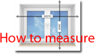 Measuring tools Accurate Measurements To ensure accurate measurements please use a metal tape measure. Take measurements in centimetres, to the nearest 0.1cm i.e. to the nearest millimetre. Inside Recess or Outside Recess...